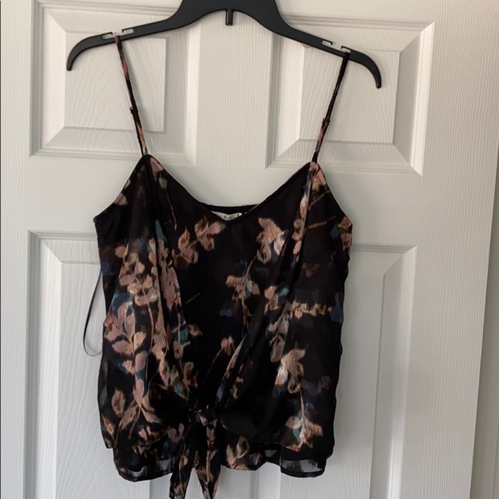 New colorful v neck blouse